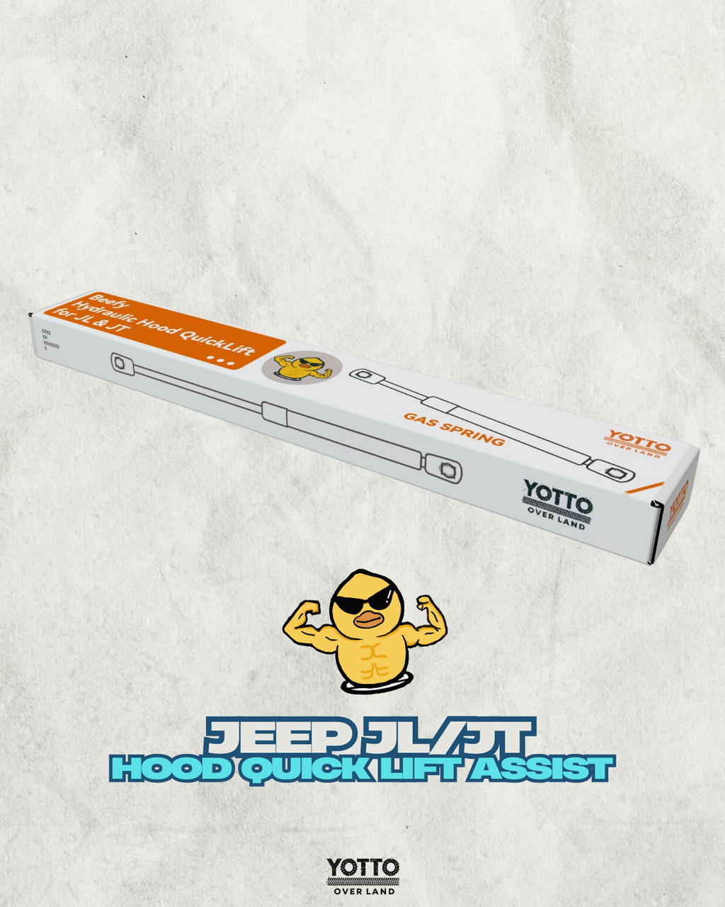 Hydraulic Hood Lift Kit for Jeep Wrangler JL & Gladiator JT