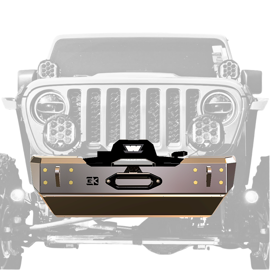 Gauntlet Front Bumper w/Winch Plate for Jeep JL/JT  2018+