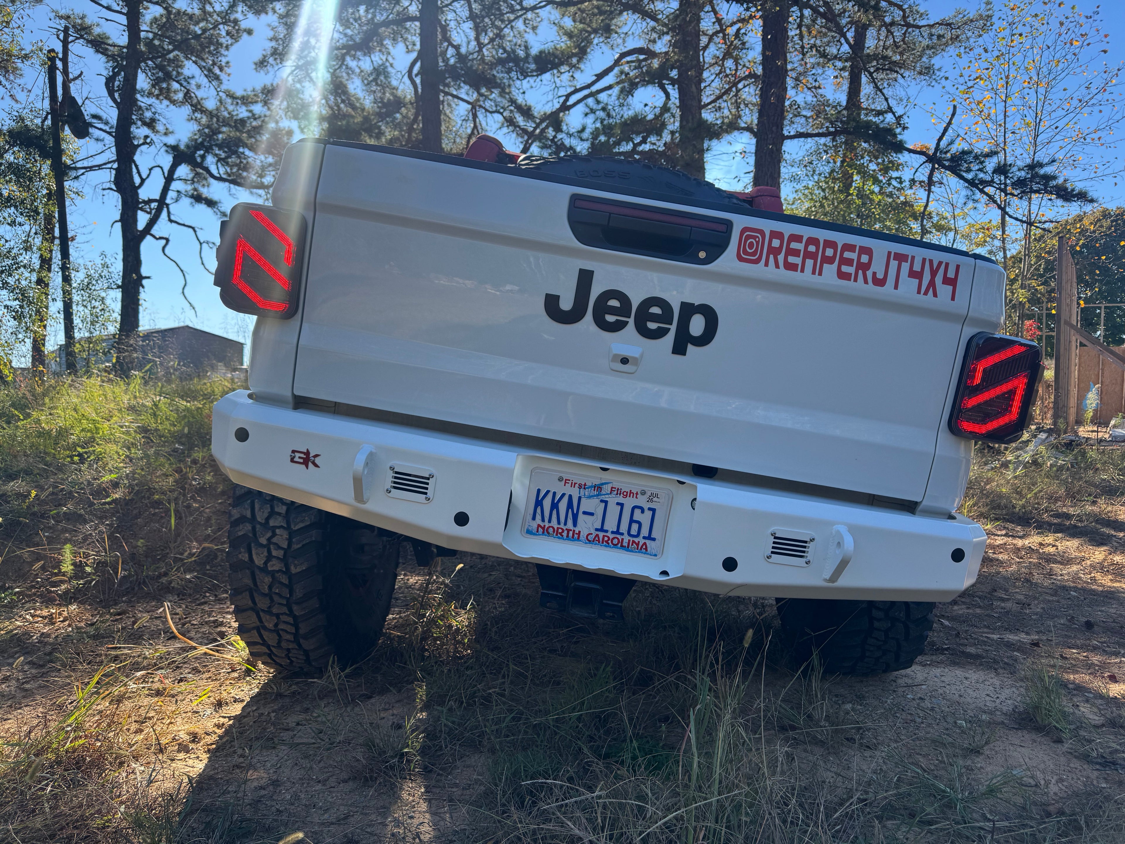 Gauntlet Rear Bumper for 2020+ Jeep Gladiator JT