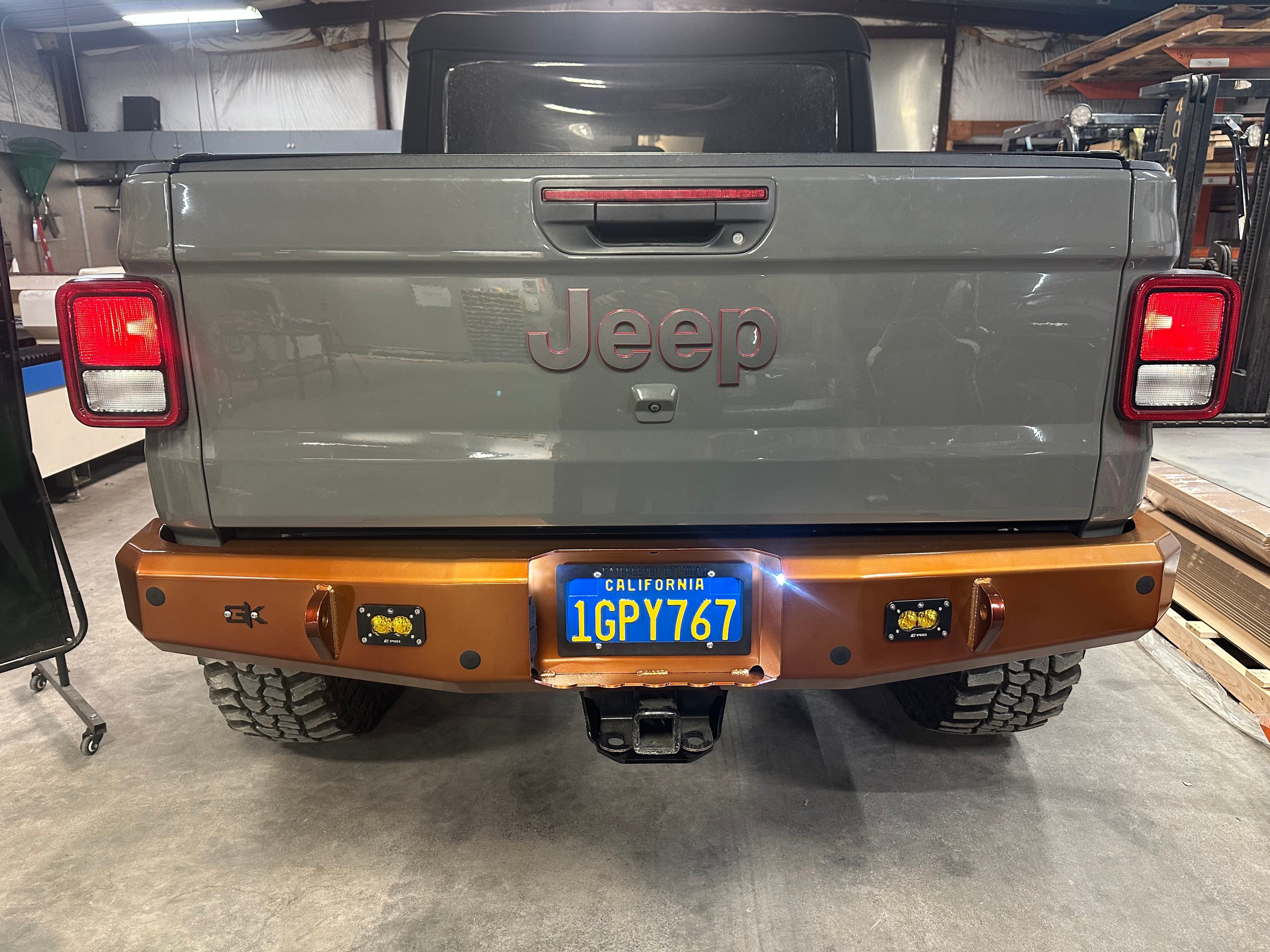 Gauntlet Rear Bumper for 2020+ Jeep Gladiator JT