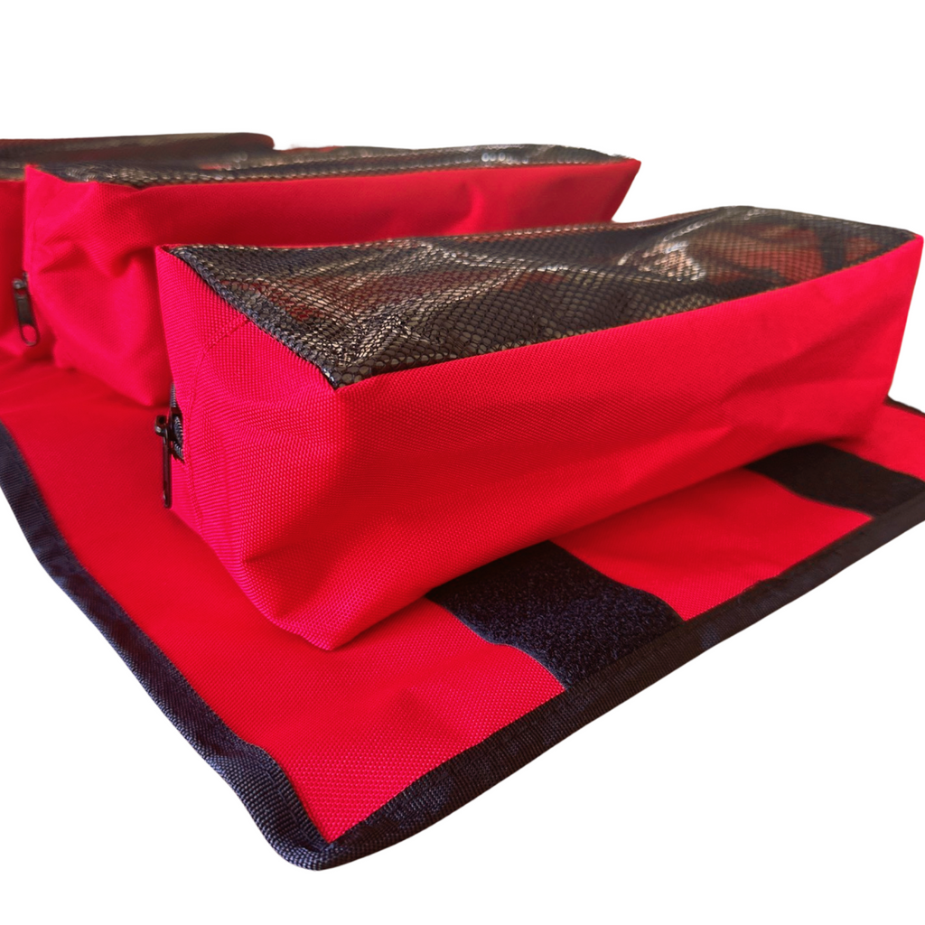 Large Canvas Tool organizer bag with 5 removeable pouches