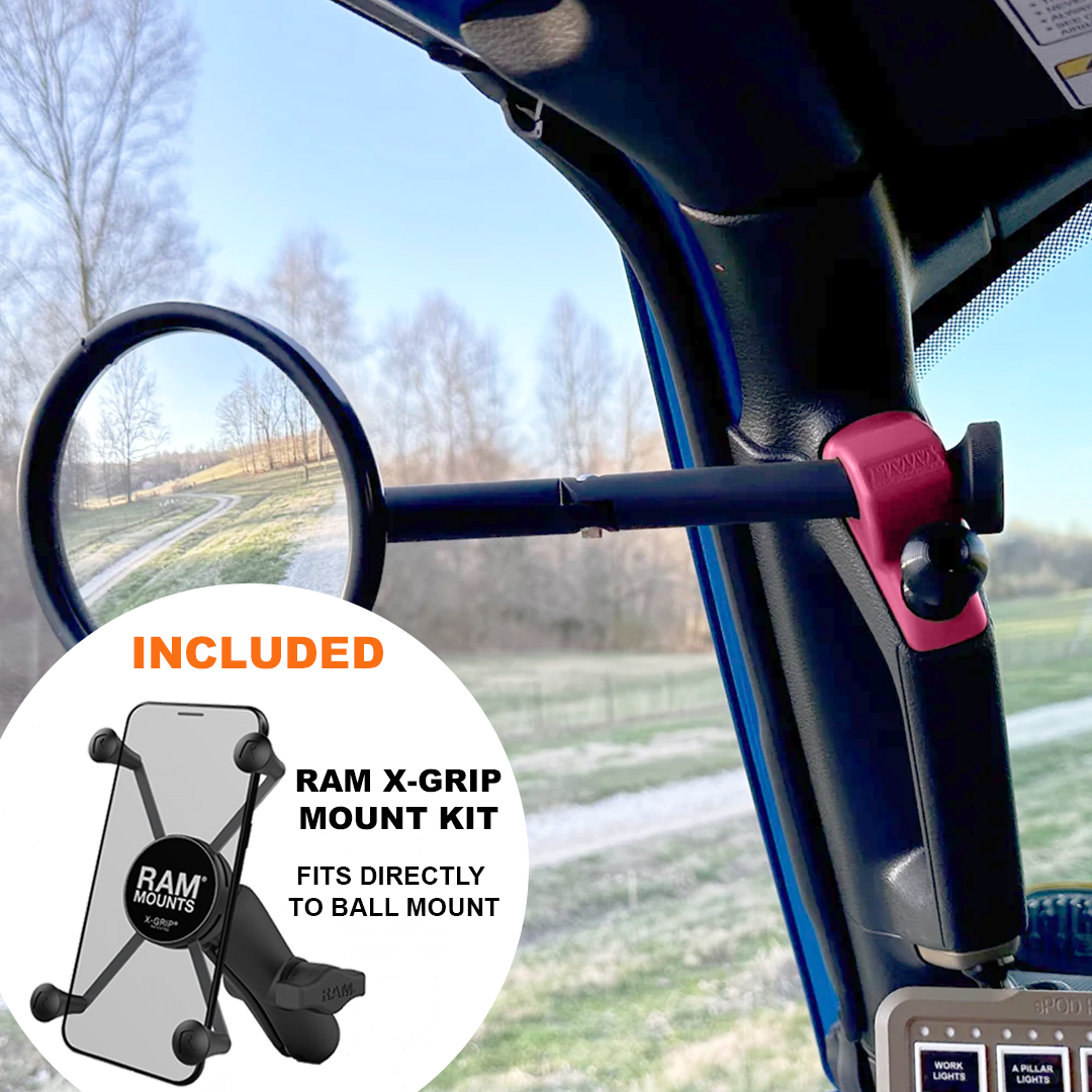 A-Pillar Side Mirror Set For 2024+ Jeep Wrangler JL & Gladiator - CMM Offroad
