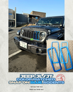 "Snap On" Accent Slot Cover for 24-25 Grille Wrangler JL JT Grille