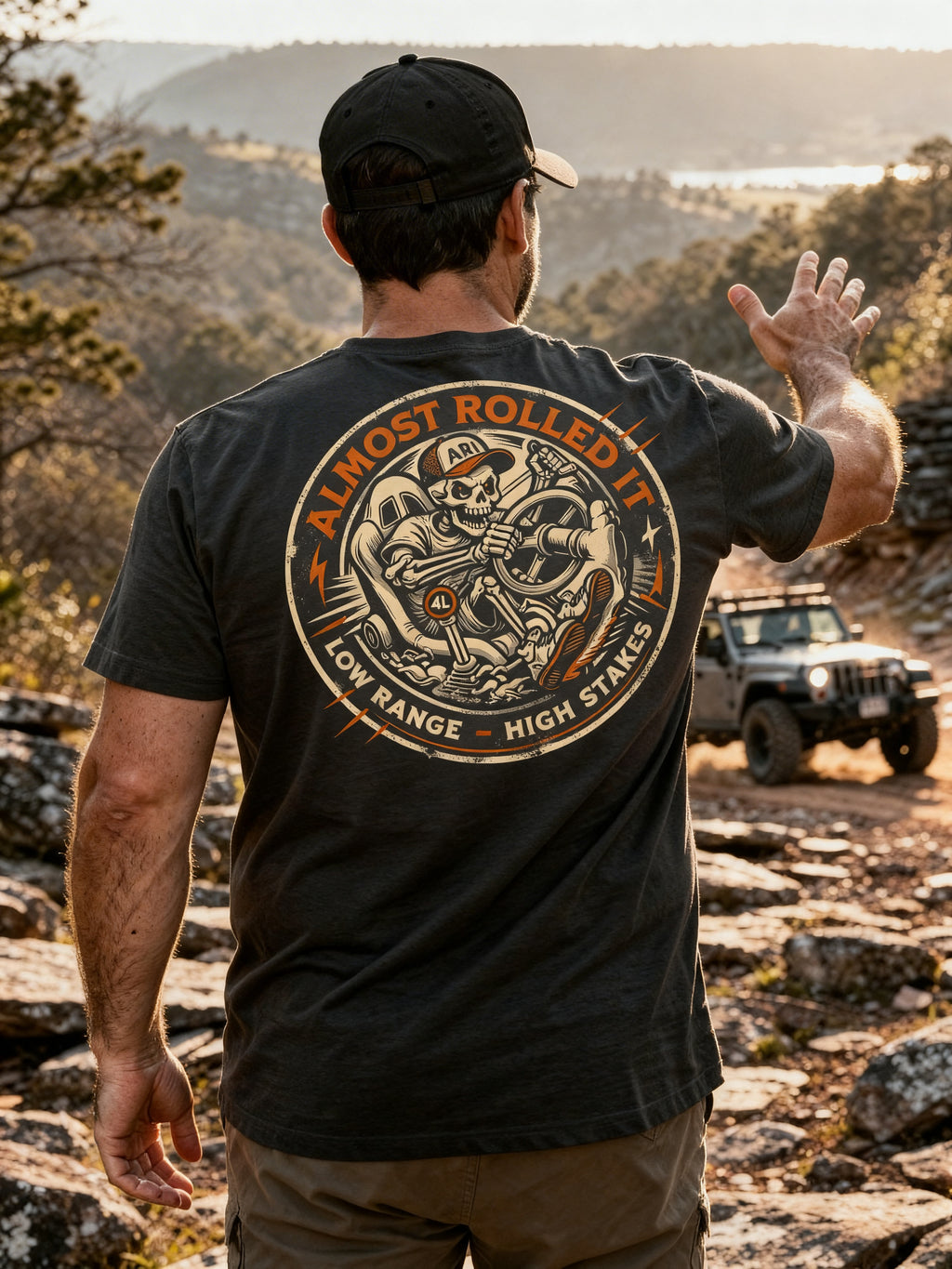 Almost Rolled It Deadlok Vintage Tee: Crawl. Break. Repeat. - hero-back - gallery-1