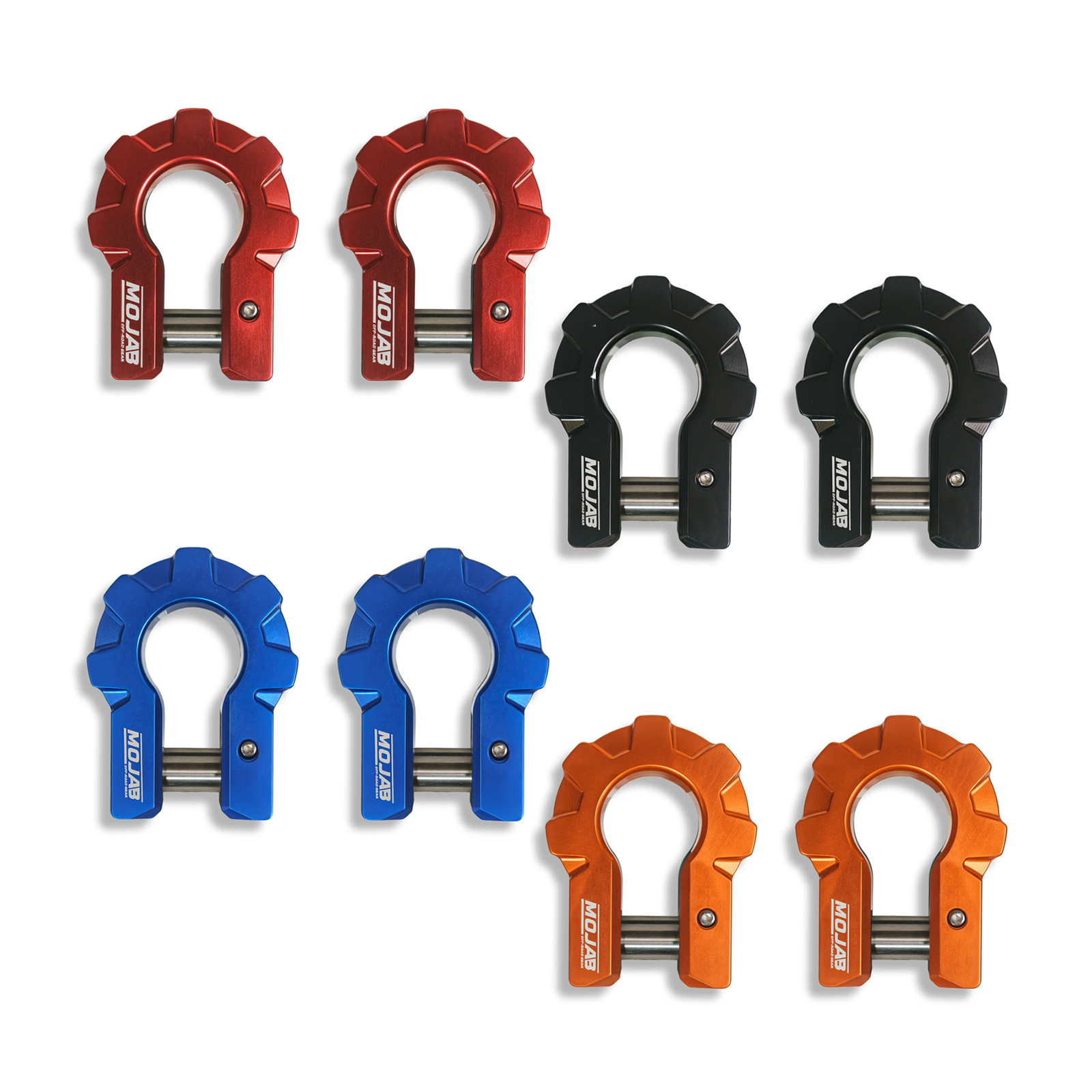 3/4'' Extreme duty Aluminum D-Shackle set (9T) (LIFETIME WARRANTY*)