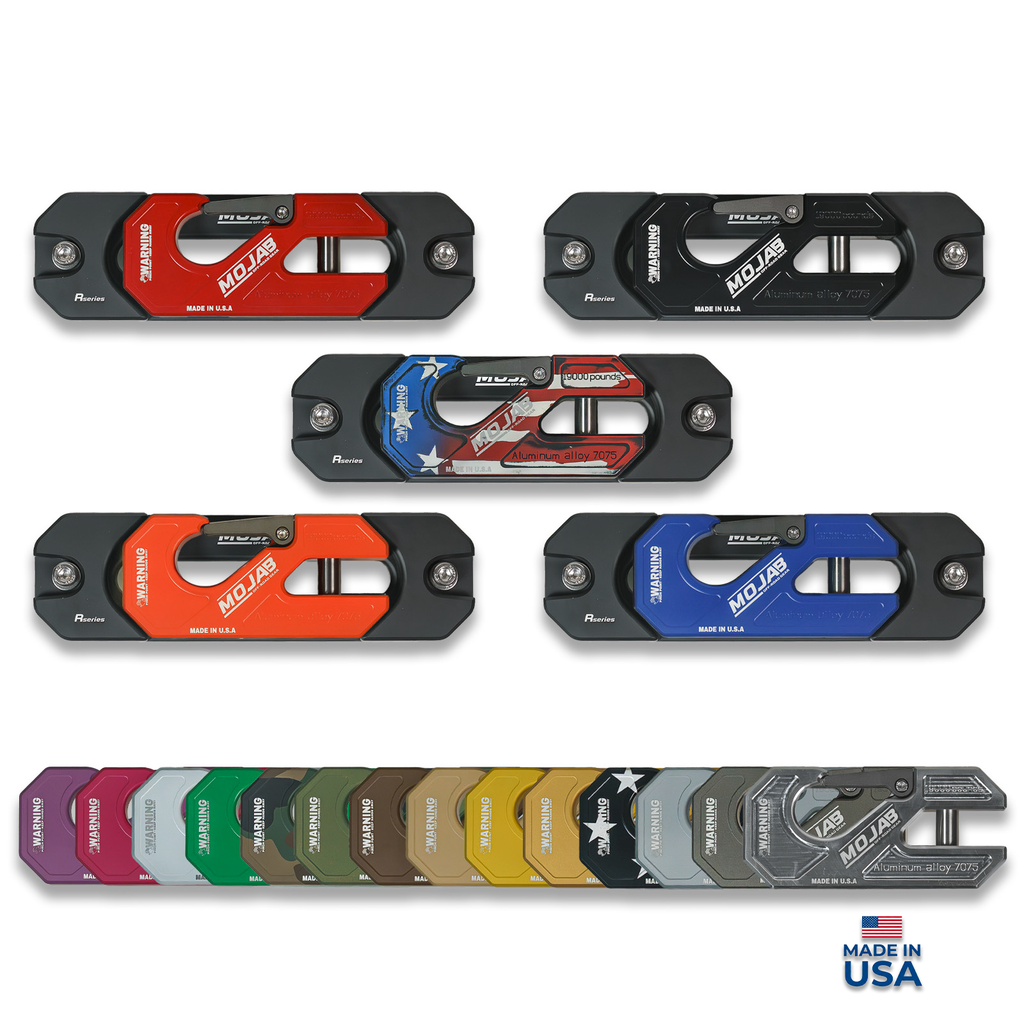 Aluminum Recessed Winch Shackle with Fairlead Kit, closed latch (LIFE TIME WARRANTY*)