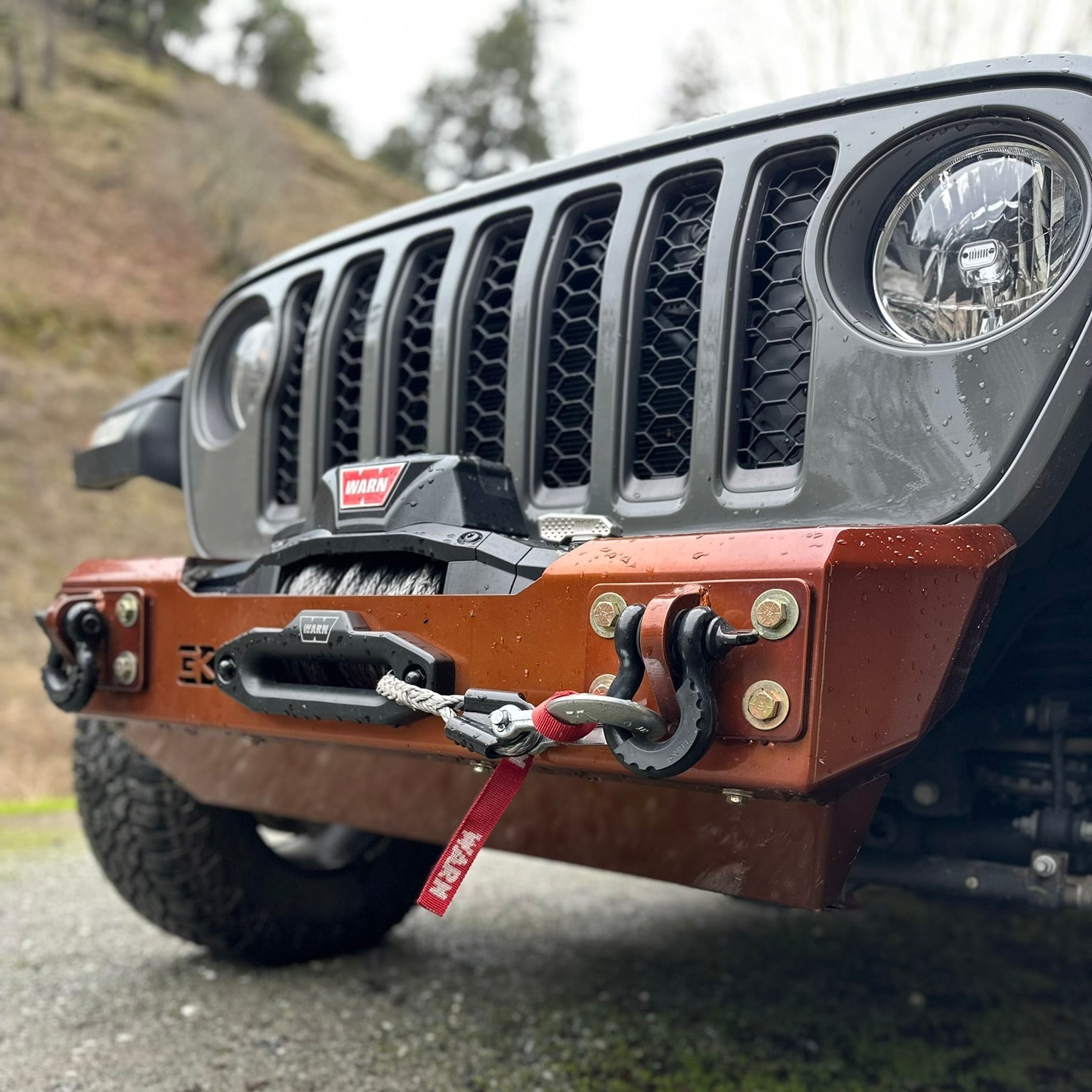 Gauntlet Front Bumper w/Winch Plate for Jeep JL/JT  2018+