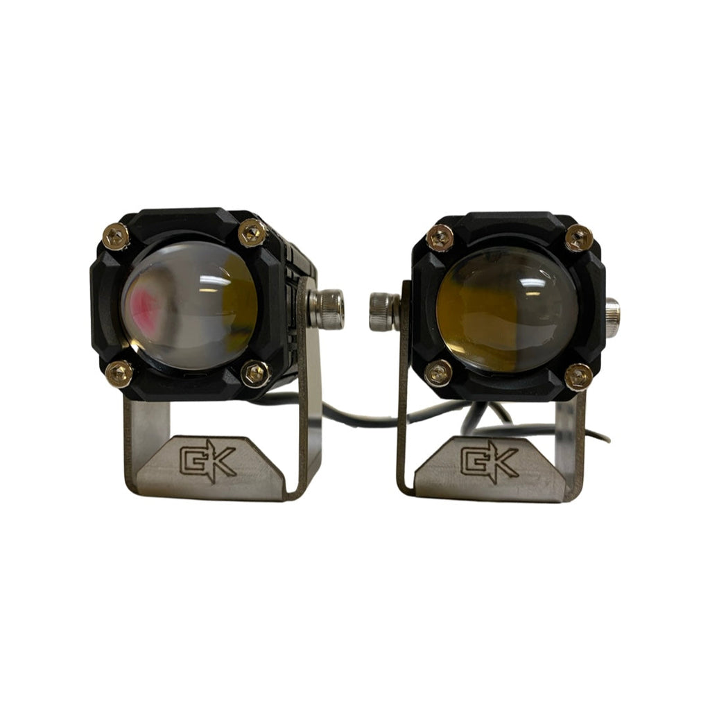 GK Easy Switch 3-Function LED Pod Lights - Amber/White