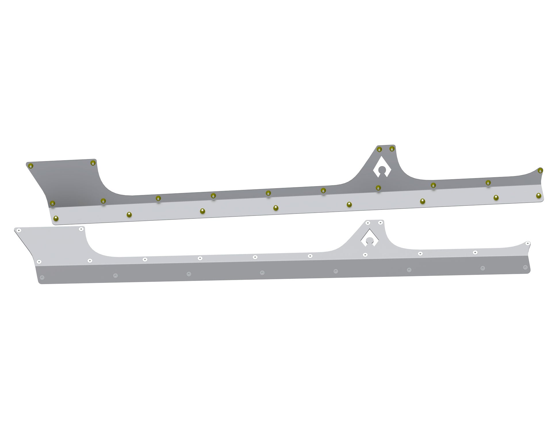 JLU Aluminum Rocker Armor - 3/16" Trail Protection