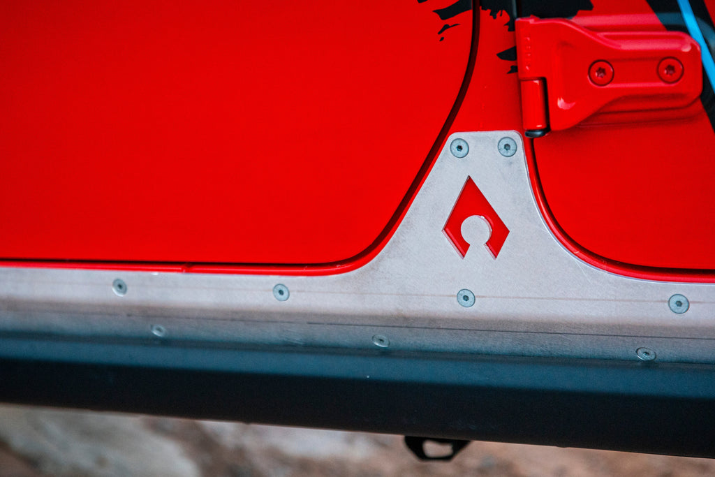 JLU Aluminum Rocker Armor - 3/16" Trail Protection