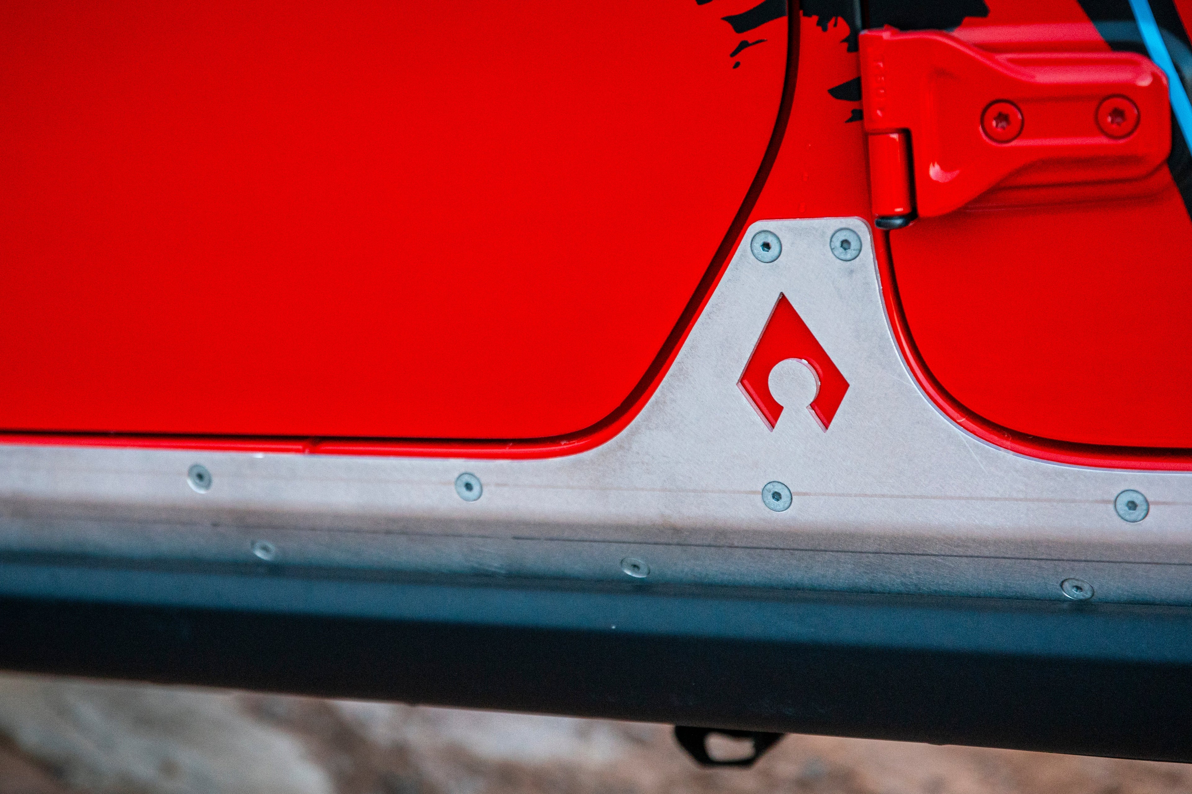 JLU Aluminum Rocker Armor - 3/16" Trail Protection