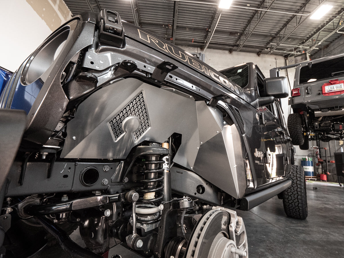 JL/JT Vented Aluminum Inner Fenders - 37" Tire Compatible