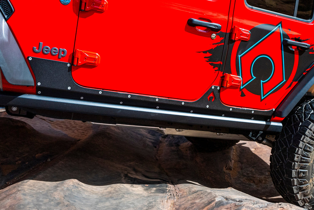 JLU Aluminum Rocker Armor - 3/16" Trail Protection