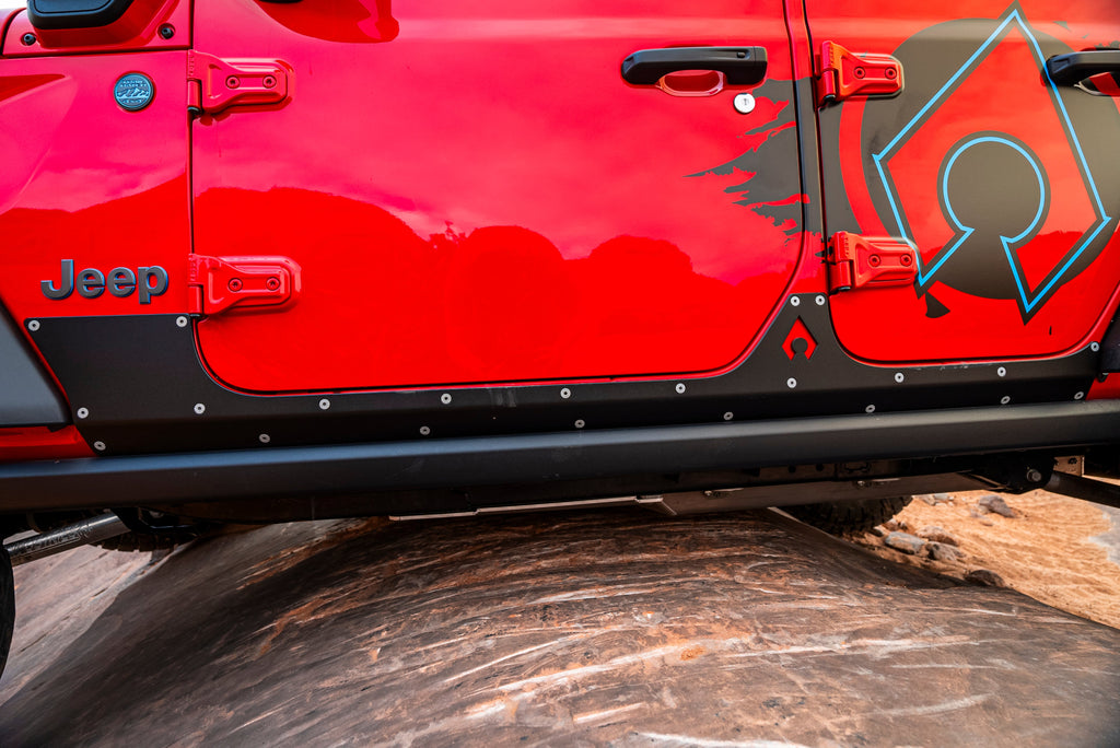 JLU Aluminum Rocker Armor - 3/16" Trail Protection