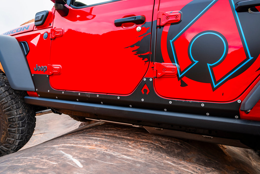 JLU Aluminum Rocker Armor - 3/16" Trail Protection