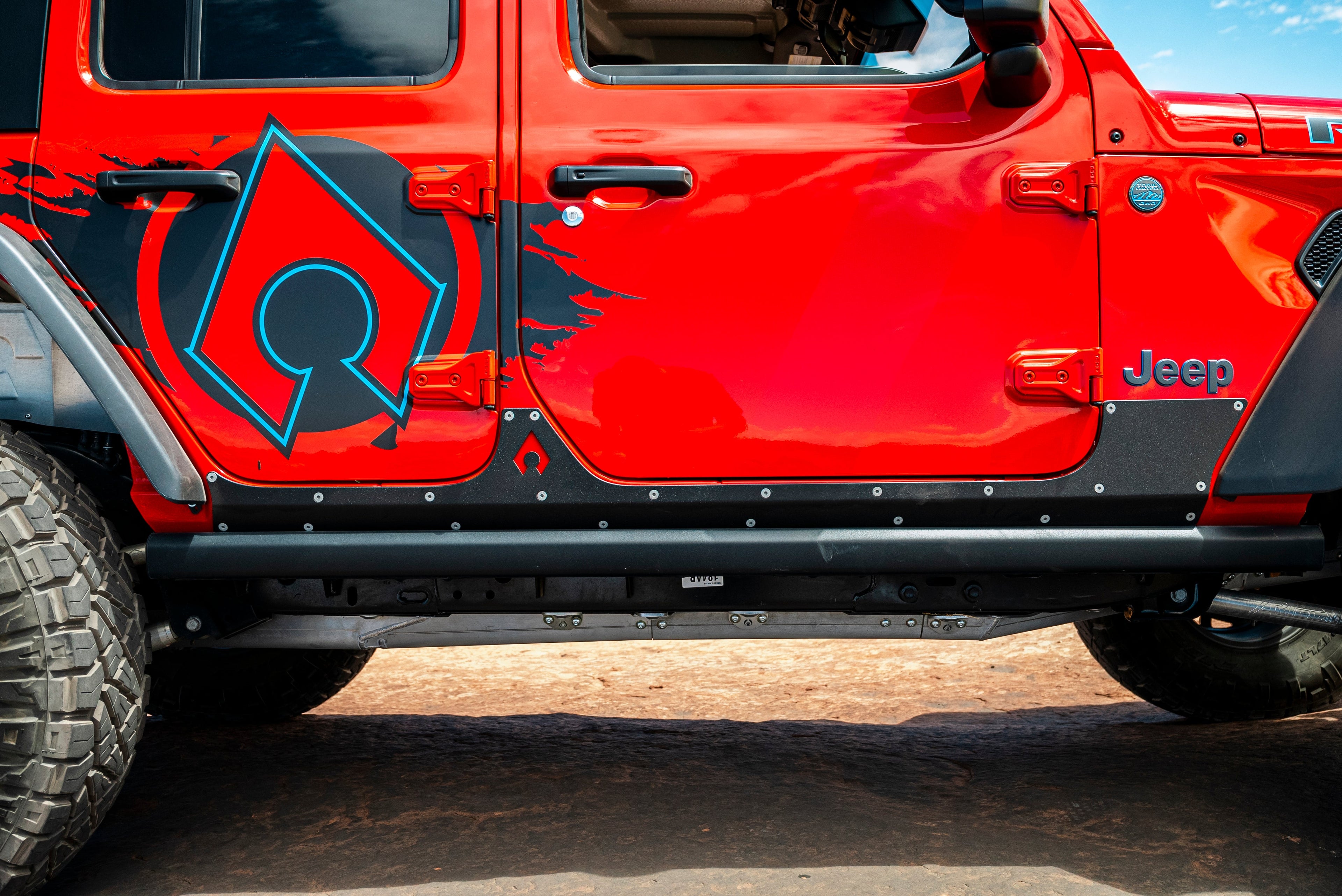 JLU Aluminum Rocker Armor - 3/16" Trail Protection