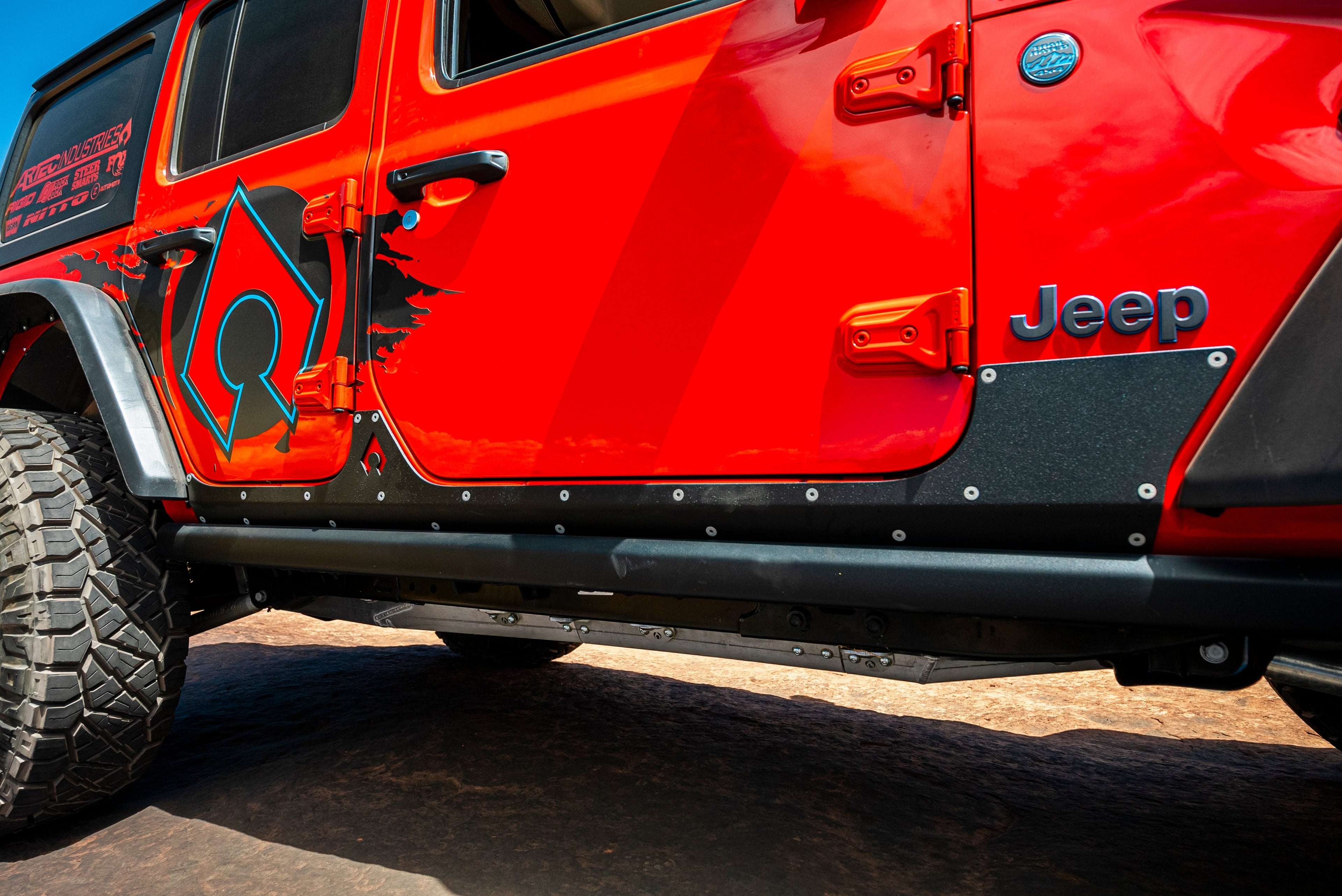 JLU Aluminum Rocker Armor - 3/16" Trail Protection