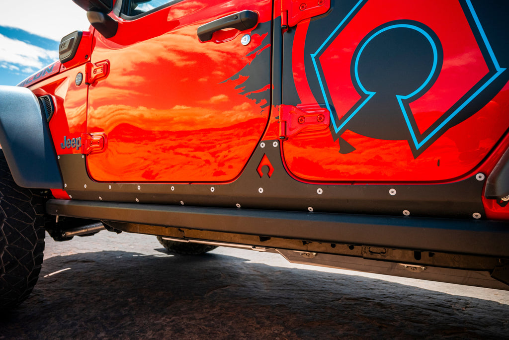 JLU Aluminum Rocker Armor - 3/16" Trail Protection