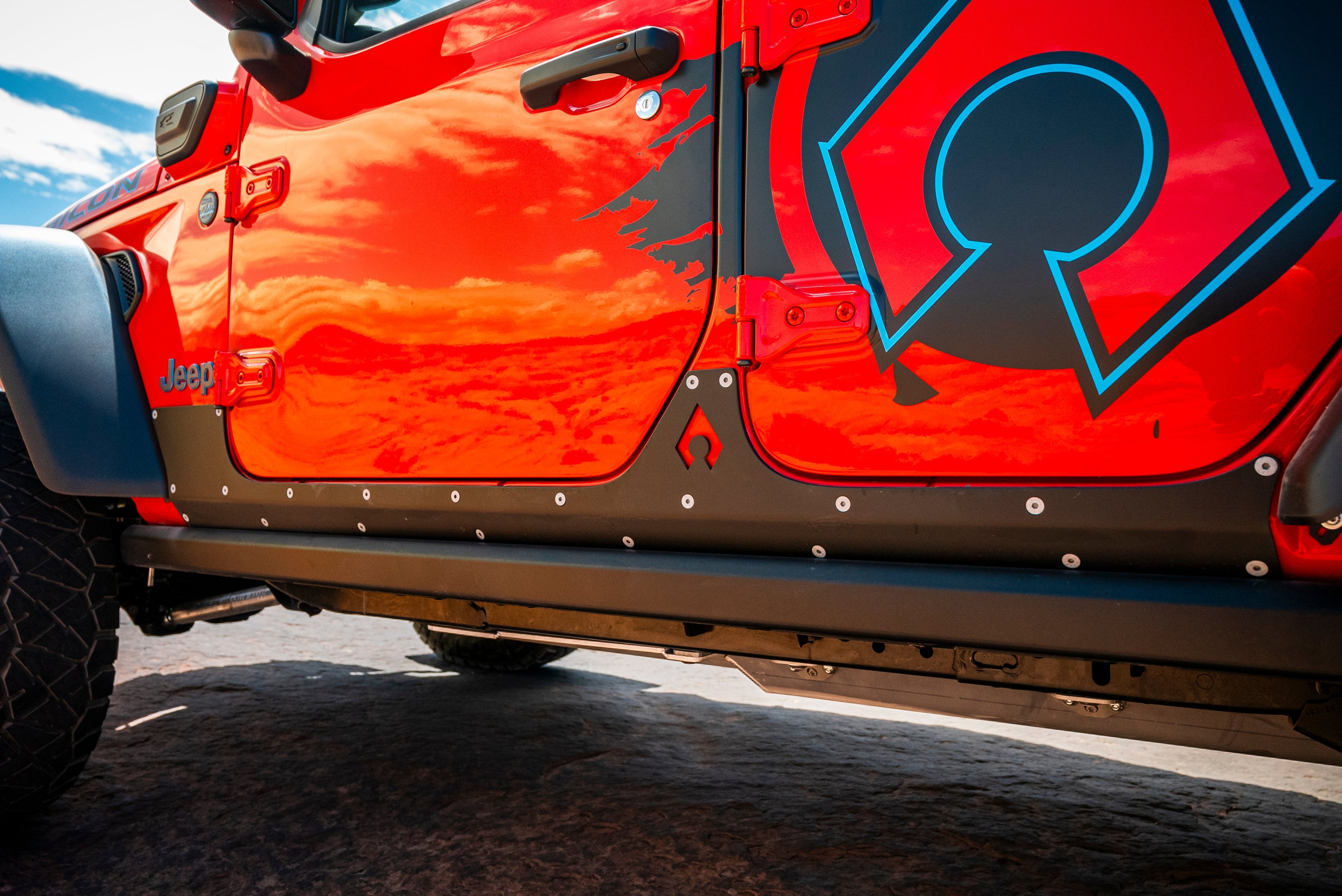 JLU Aluminum Rocker Armor - 3/16" Trail Protection