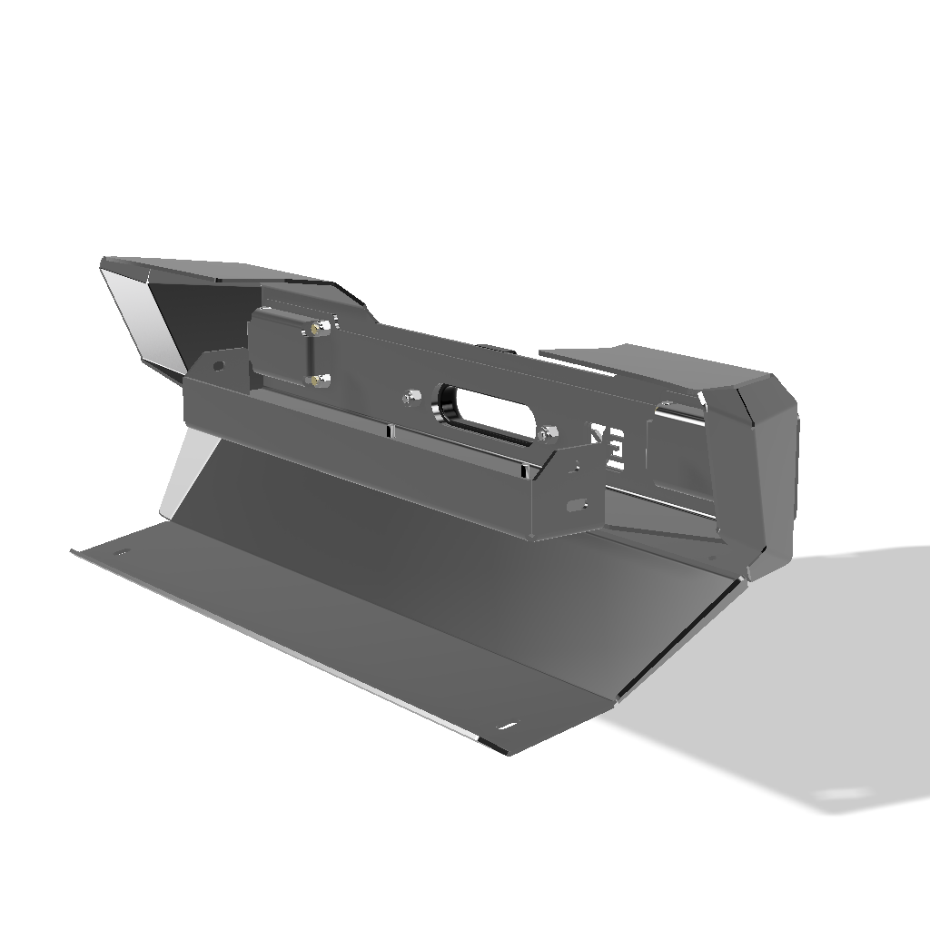 Gauntlet Front Bumper w/Winch Plate for Jeep JL/JT  2018+
