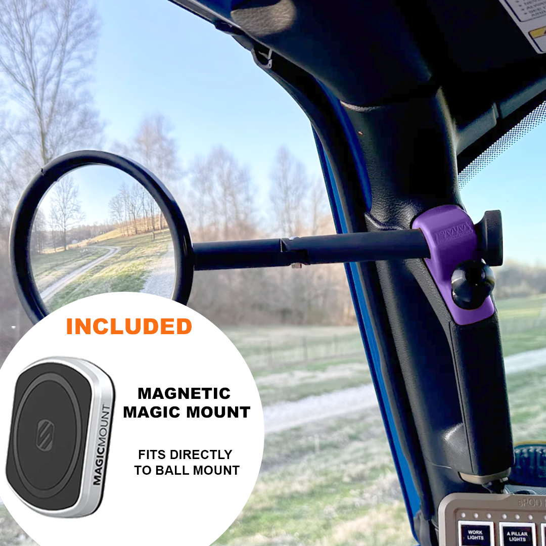 A-Pillar Side Mirror Set For 2024+ Jeep Wrangler JL & Gladiator - CMM Offroad