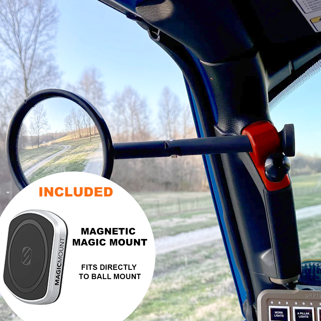 A-PILLAR SIDE MIRRORS FOR 2018 - 2023 JEEP WRANGLER JL & GLADIATOR - CMM OFFROAD