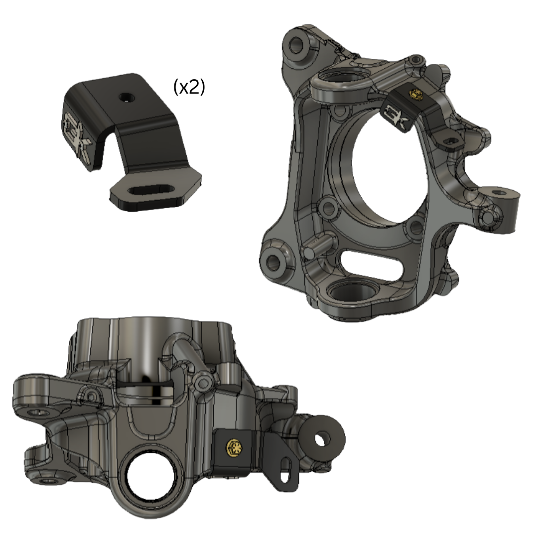 Ford Super Duty Steerable Knuckle Pod Light Mounts (2023+)