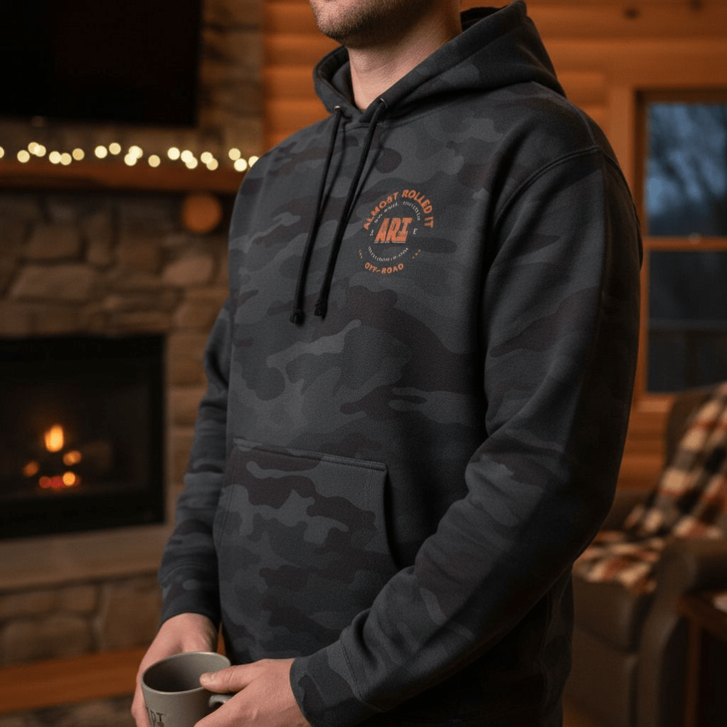 Almost Rolled It Premium Hoodie - Black Camo - Almost Rolled It