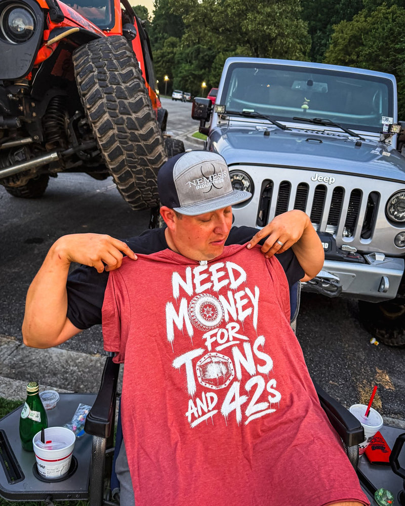 Jason checking out a fresh ARI tee