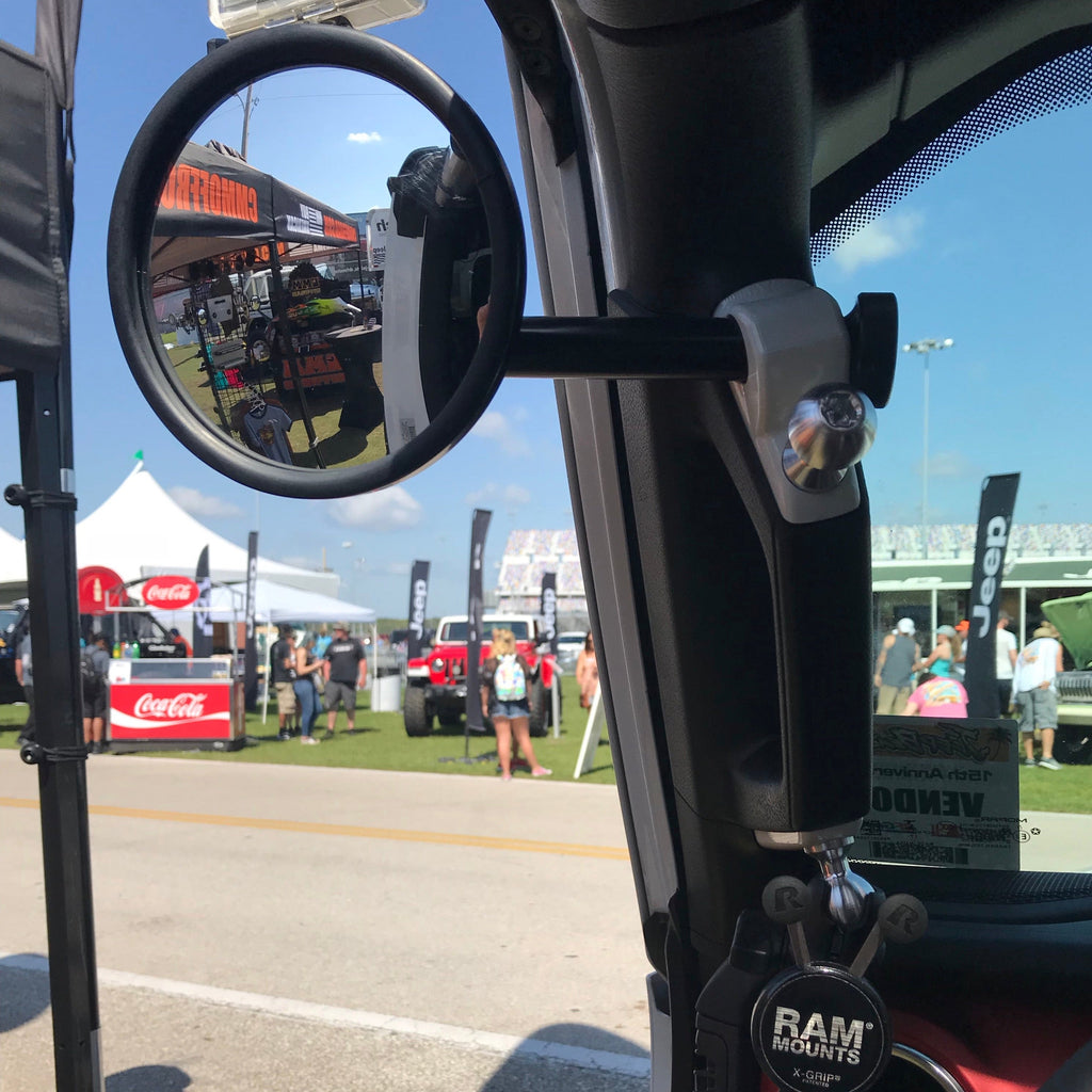 A-PILLAR SIDE MIRRORS FOR 2018 - 2023 JEEP WRANGLER JL & GLADIATOR - CMM OFFROAD