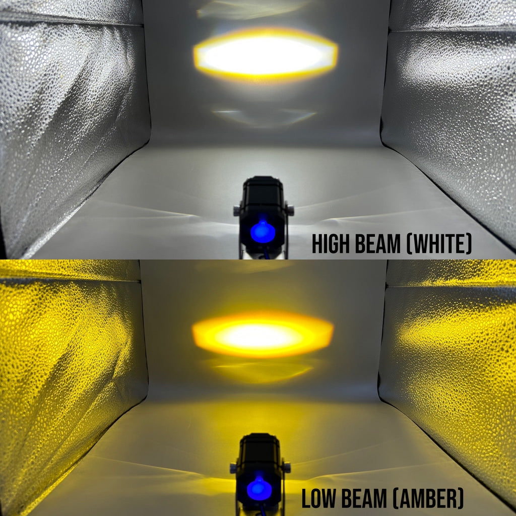 GK Easy Switch 3-Function LED Pod Lights - Amber/White