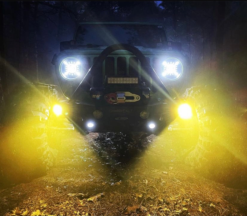 Steerable Knuckle Pod Light Mounts - Jeep JL/JT Wrangler Gladiator 2018+