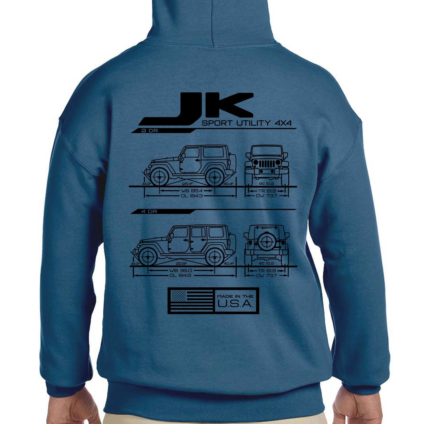 JK Blueprint Pullover Hoodie - Almost Rolled It