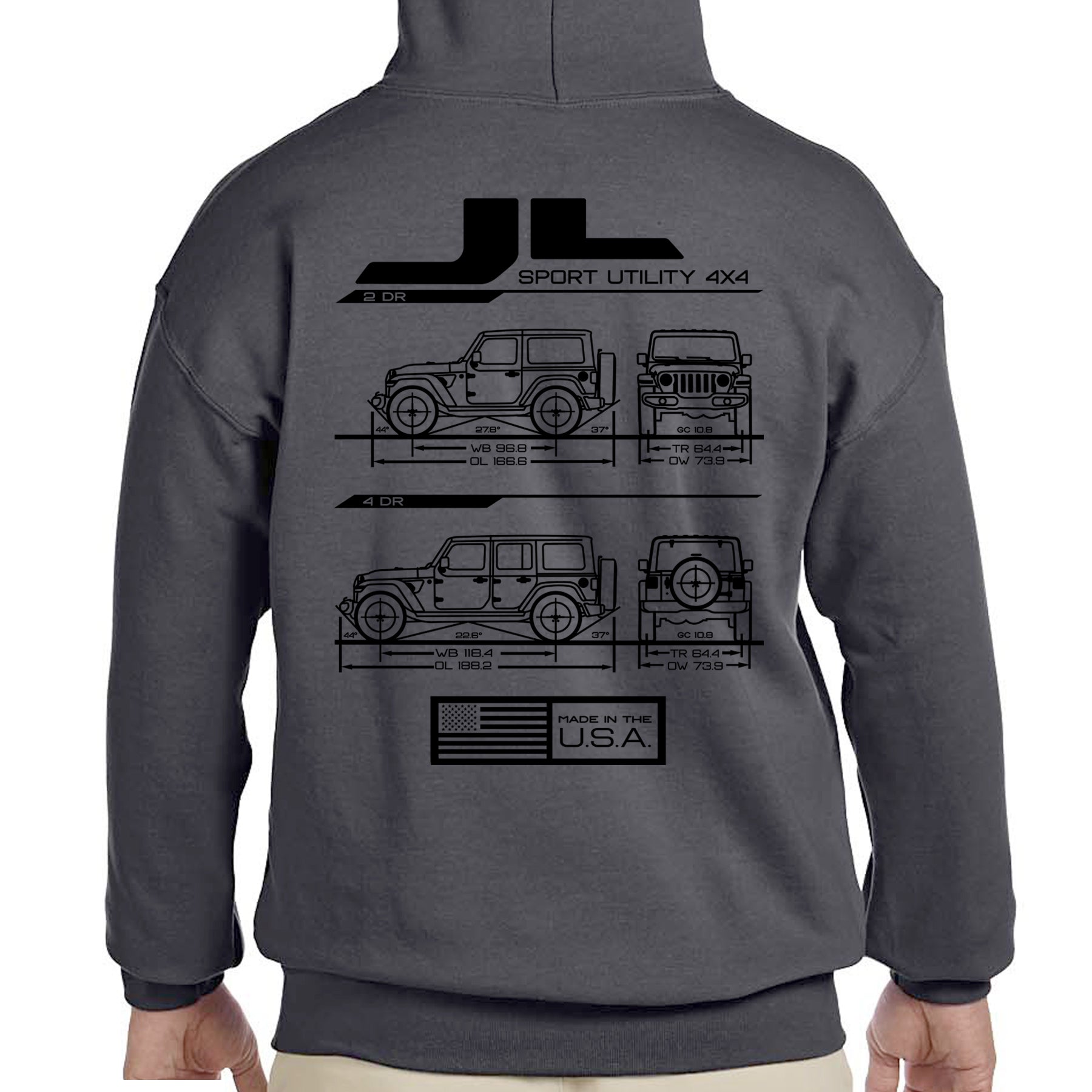 JL Blueprint Pullover Hoodie - Almost Rolled It