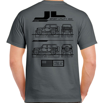 JL Blueprint T-Shirt - Almost Rolled It