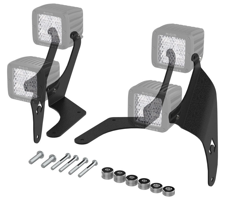 JL/JT A-Pillar Dual LED Cube Light Mounts - Made in USA