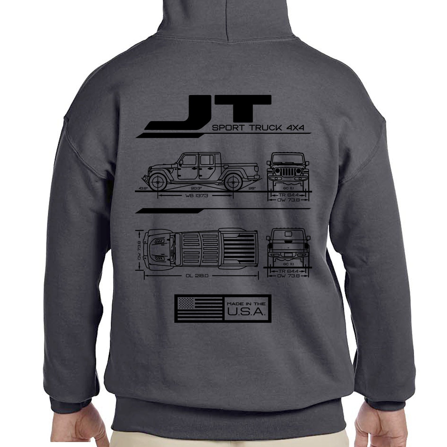 JT Blueprint Pullover Hoodie - Almost Rolled It