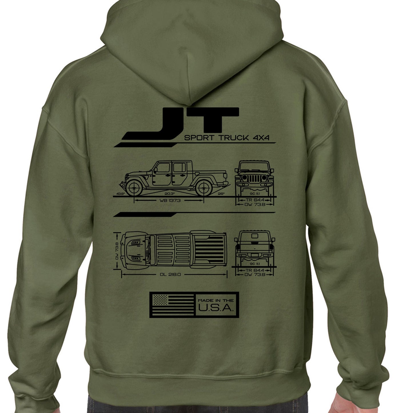 JT Blueprint Pullover Hoodie - Almost Rolled It