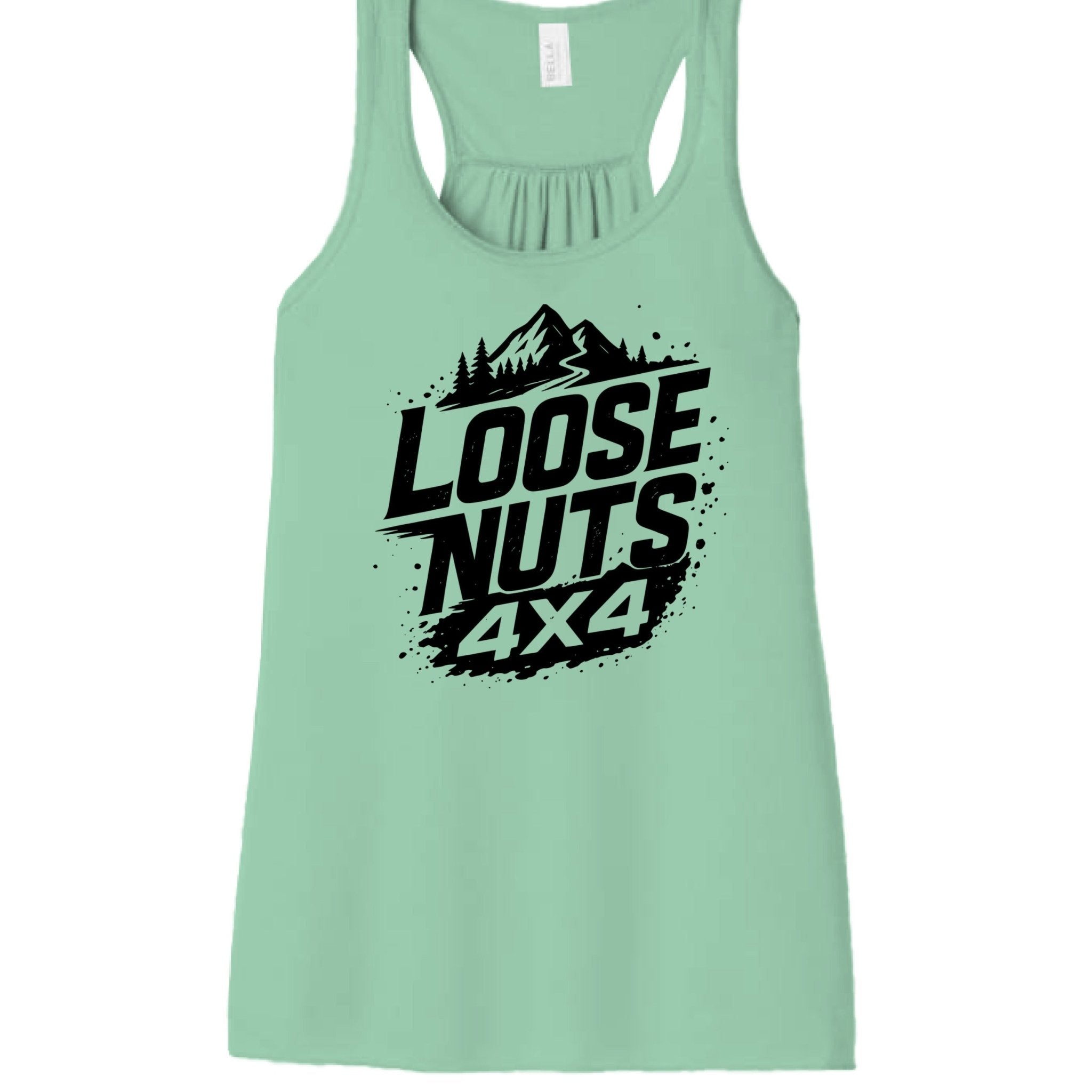 Loose Nuts Ladys Tank Black Logo - Almost Rolled It