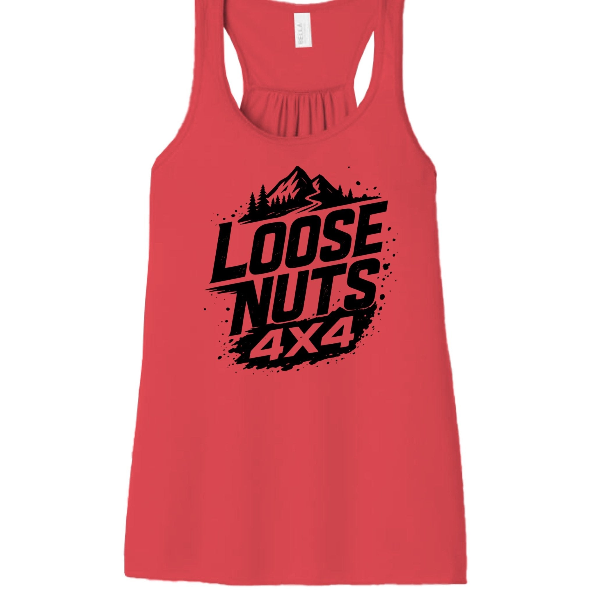 Loose Nuts Ladys Tank Black Logo - Almost Rolled It