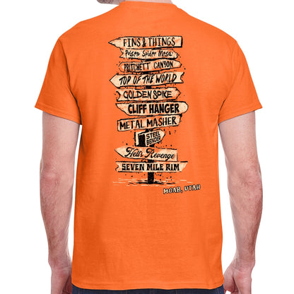 Moab Trails Sign T-Shirt - Almost Rolled It
