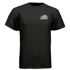 ARI x KRAKEN heavy-duty graphic printed on a charcoal heather CVC crewneck t-shirt. - Black - FRONT