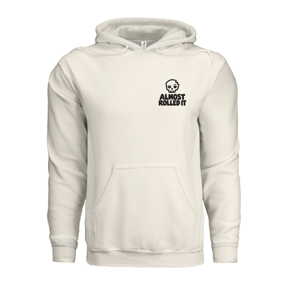 Need Money Light Hoodie in Bone, supplier front view. | ndm:3260811