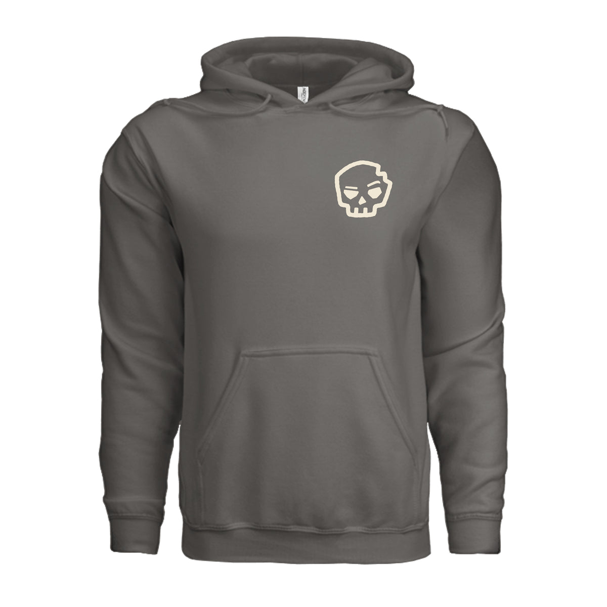 Need Money Dark Hoodie in Charcoal, supplier front view. | ndm:3260829