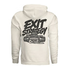 Exit Strategy Light Hoodi in Bone, supplier back view. | ndm:3260892