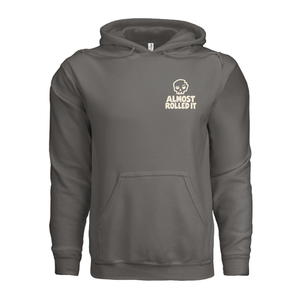 Low Life Hoodie in Charcoal, supplier front view. | ndm:3261027