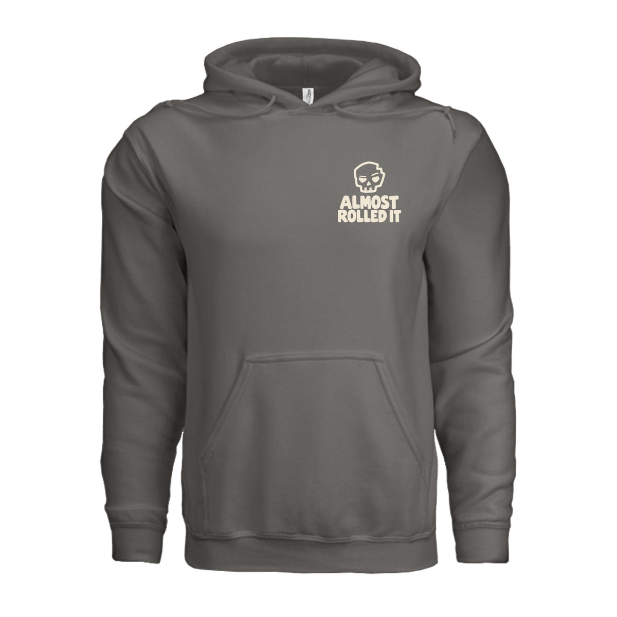 Low Life Hoodie in Charcoal, supplier front view. | ndm:3261027