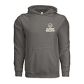 ARI Skull Driver Hoodie in Charcoal, supplier front view. | ndm:3261162