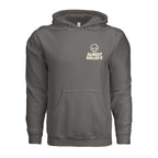ARI Skull Driver Hoodie in Charcoal, supplier front view. | ndm:3261162