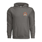 All Luck No Skill Hoodie in Charcoal, supplier front view. | ndm:3261365
